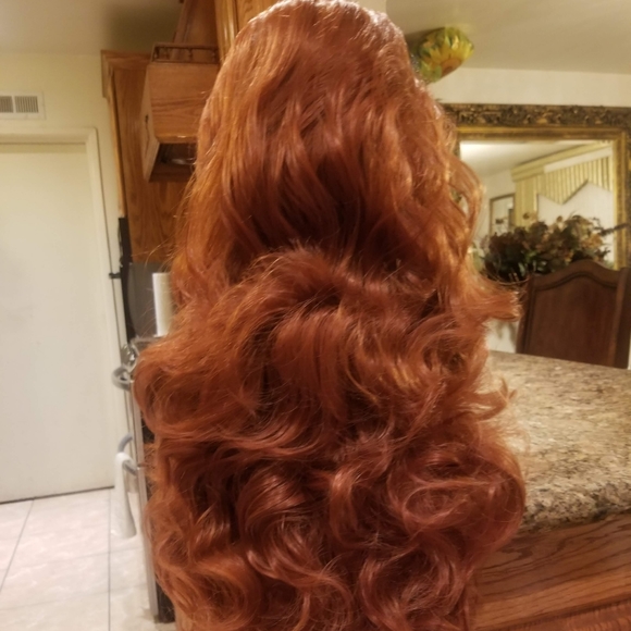 Copper Red Lace Front Wig main image 7